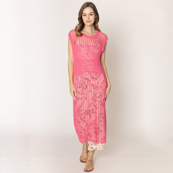 Do everything in love Dresses & Skirts - Crochet dress / coverup / shirt (one size)